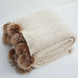 HeartKnit Kuscheldecke aus Chenille | Strickdesign | Für Bett & Sofa | Weich & Gemütlich