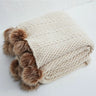 HeartKnit Kuscheldecke aus Chenille | Strickdesign | Für Bett & Sofa | Weich & Gemütlich