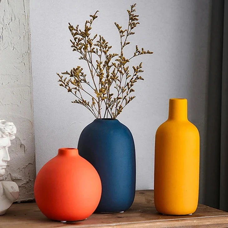 CeramiNord Nordic Design Keramikvasen | Minimalistische Dekoration | Stilvolle Vasen für Zuhause