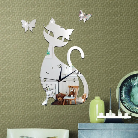TickTale Kinderzimmer Wanduhr | Kreative Uhr mit süßem Design | Stille Wanduhr für Schlafzimmer & Spielzimmer