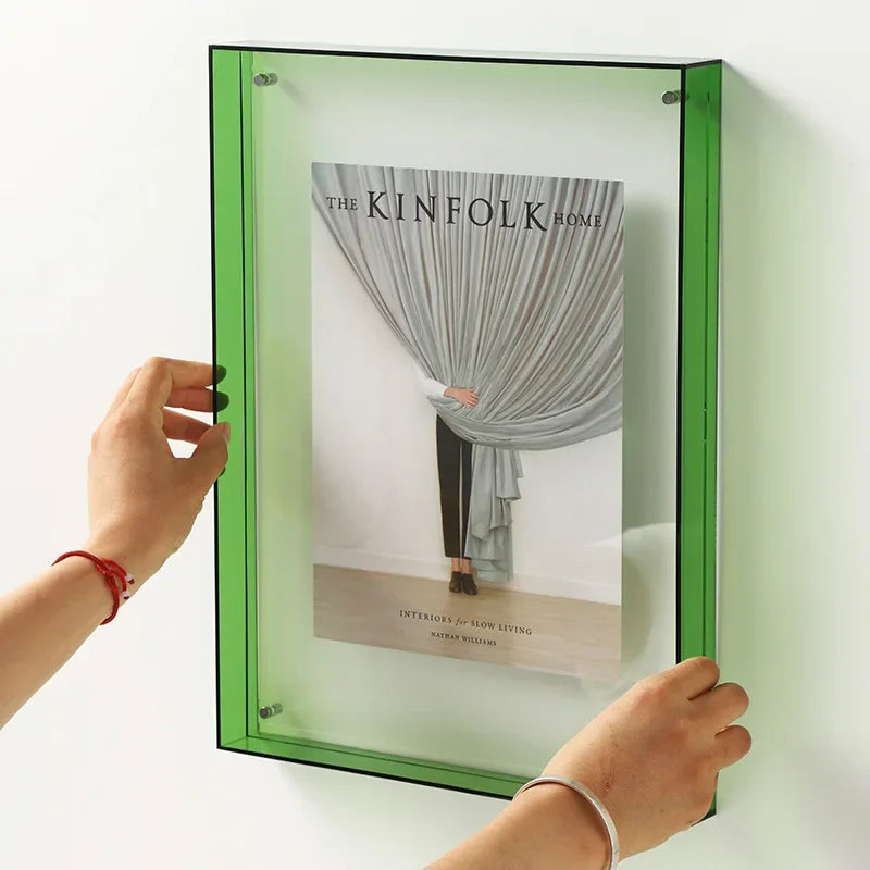 FrameLuxe Doppelseitiger Acrylfoto-Rahmen | Transparent & Modern | Magnetisch | Ideal für Zuhause & Büro