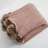 HeartKnit Kuscheldecke aus Chenille | Strickdesign | Für Bett & Sofa | Weich & Gemütlich