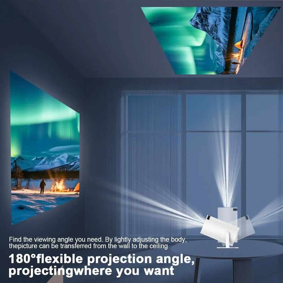 Vision4K Android Projektor Pro | 4K UHD Beamer | WLAN & Bluetooth | Heimkino & Streaming