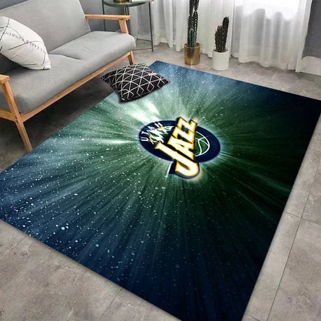 CourtComfort Rutschfester Küchenläufer | Waschbare Basketball-NBA Fußmatte | Teppich für Bad, Wohnzimmer & Flur