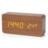 EcoTime Digitaler Wecker aus Holz | LED-Anzeige | Modernes Design | Lautlos | Umweltfreundlich