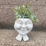 FunnyFace Charakter Pflanzentöpfe | Lustige Blumentöpfe mit Persönlichkeit | Indoor & Outdoor Deko