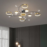 GlowDrape Dimmbare Pendelleuchte | Modernes Design | LED Licht mit variabler Helligkeit | Perfekt für Wohn- & Esszimmer