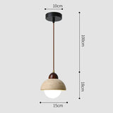 Marbello Naturmarmor Pendelleuchte | Elegante Hängeleuchte | Beleuchtung für modernes Wohnen