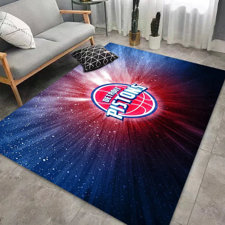 CourtComfort Rutschfester Küchenläufer | Waschbare Basketball-NBA Fußmatte | Teppich für Bad, Wohnzimmer & Flur