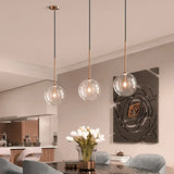 VioraGlobe Nordic Glas Pendelleuchte | Kugelform | Elegantes Design | Perfekt für Esszimmer & Wohnzimmer