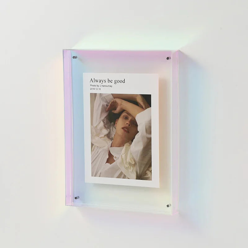 FrameLuxe Doppelseitiger Acrylfoto-Rahmen | Transparent & Modern | Magnetisch | Ideal für Zuhause & Büro