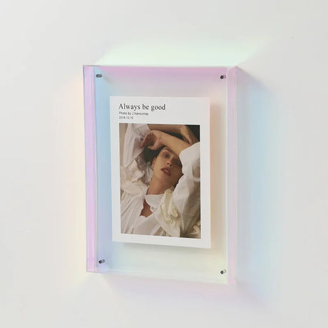 FrameLuxe Doppelseitiger Acrylfoto-Rahmen | Transparent & Modern | Magnetisch | Ideal für Zuhause & Büro
