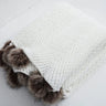 HeartKnit Kuscheldecke aus Chenille | Strickdesign | Für Bett & Sofa | Weich & Gemütlich