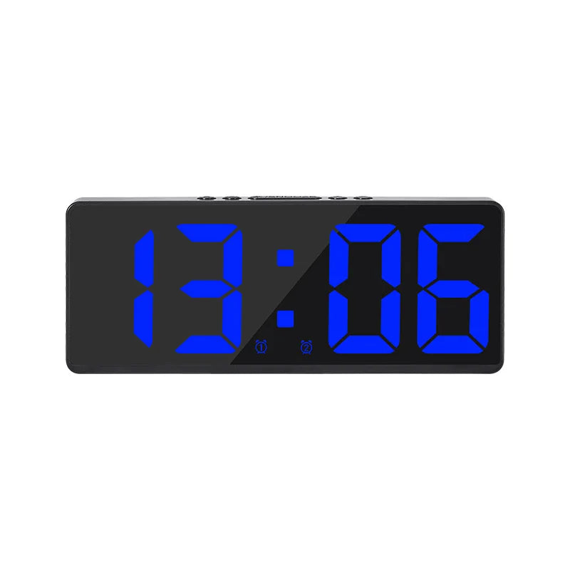 VoiceSnooze LED Wecker mit Sprachsteuerung | Stiller Nachtmodus | Modernes Design