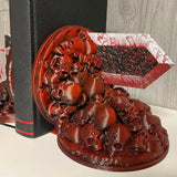 DragonGuard Buchstützen aus Harz | Dekorative Drachenjäger Buchhalter | Robuste Schreibtischdeko für Zuhause & Büro | Regal-Organisation
