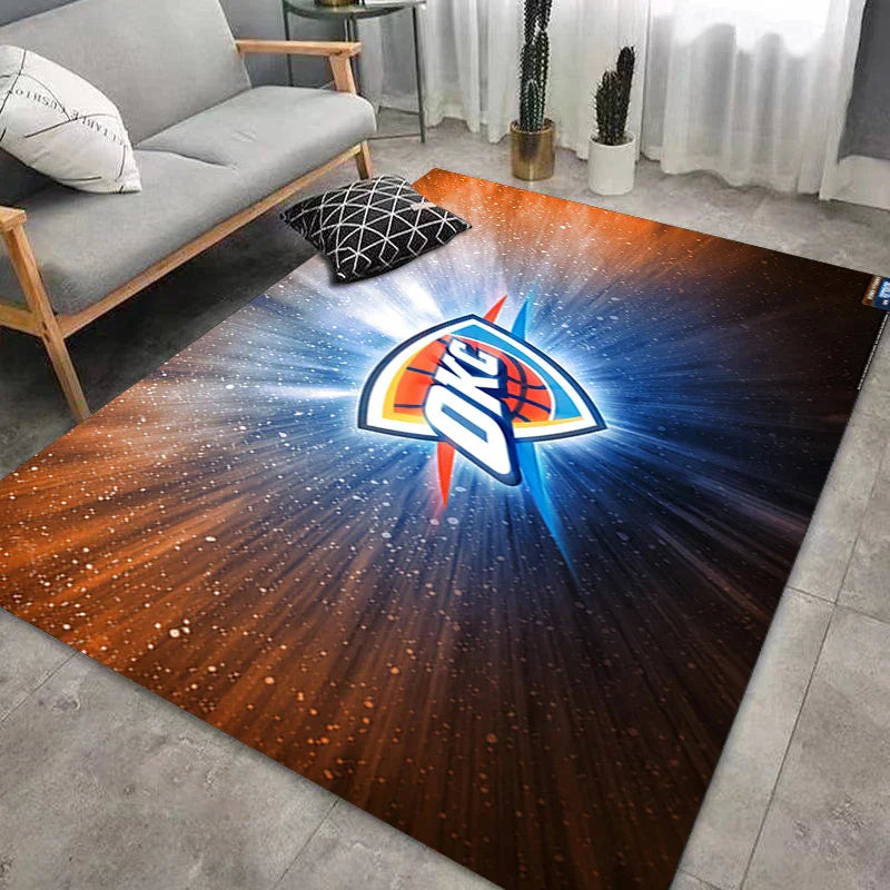 CourtComfort Rutschfester Küchenläufer | Waschbare Basketball-NBA Fußmatte | Teppich für Bad, Wohnzimmer & Flur