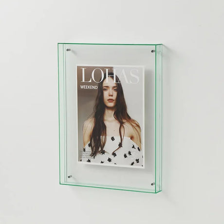 FrameLuxe Doppelseitiger Acrylfoto-Rahmen | Transparent & Modern | Magnetisch | Ideal für Zuhause & Büro