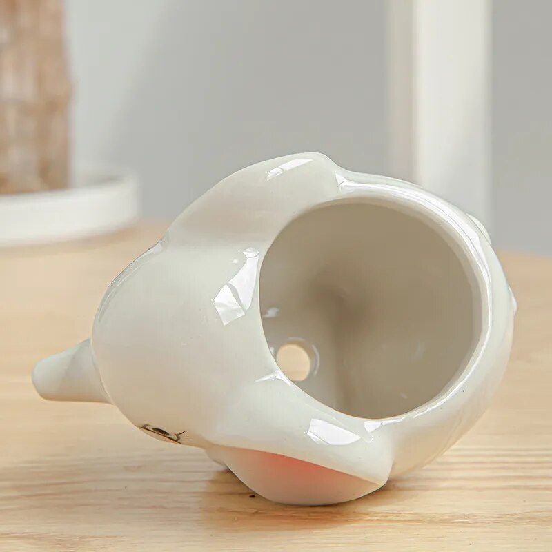 PetPot Mini Keramik-Tiertöpfe-Kollektion | Niedliche Pflanzgefäße | Deko für Zuhause und Büro