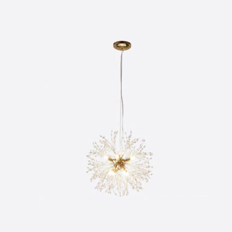LuxaLume Skandinavischer Kronleuchter | Kristall & Metall | 8/9/12/16 Flammen | Modernes Design für Schlafzimmer & Wohnzimmer
