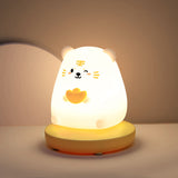 Luminio PalsTier Nachtlicht | Kreatives Silikondesign | Wiederaufladbar via USB | Deko-Tischlampe für Kinder