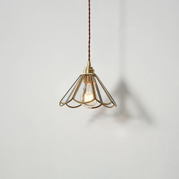 Geometra Vintage Pendelleuchte | Japanisches Design | Kupfer & Glas | Elegante Hängeleuchte