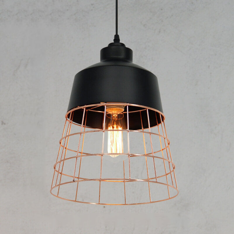 CageNova Geometrische Pendelleuchte | Nordic Design | Eisenkäfig | Einzigartige Beleuchtung