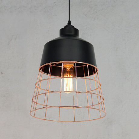 CageNova Geometrische Pendelleuchte | Nordic Design | Eisenkäfig | Einzigartige Beleuchtung