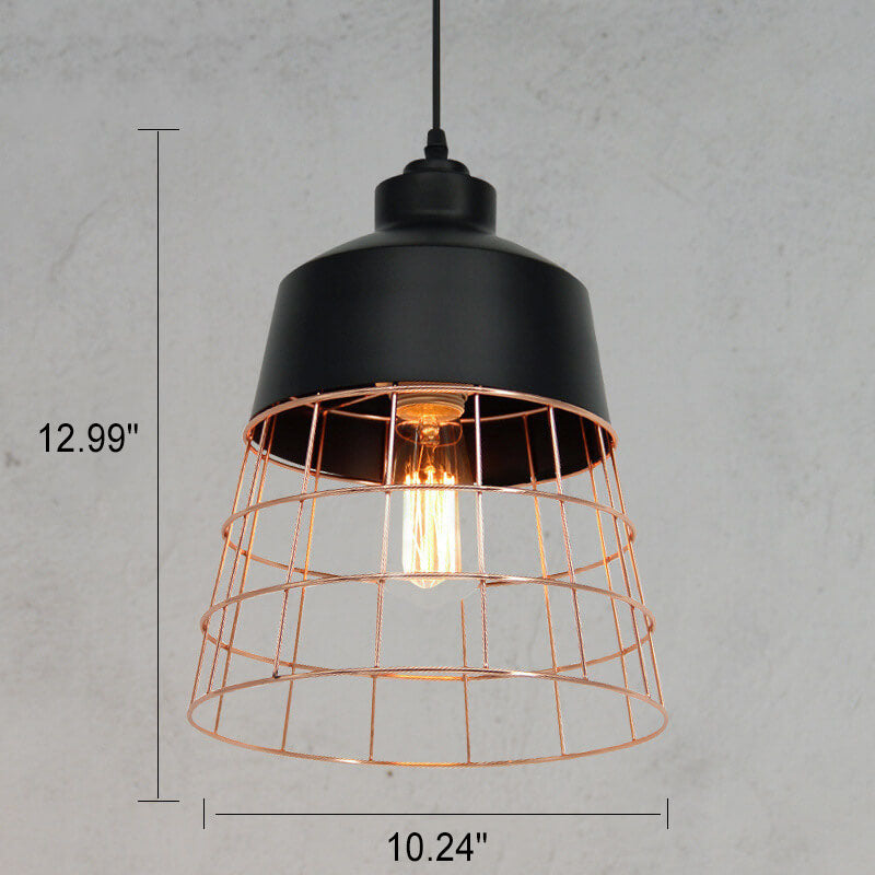 CageNova Geometrische Pendelleuchte | Nordic Design | Eisenkäfig | Einzigartige Beleuchtung