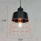 CageNova Geometrische Pendelleuchte | Nordic Design | Eisenkäfig | Einzigartige Beleuchtung