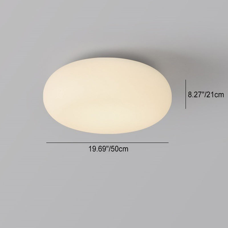 LunaForma Minimalistische LED Deckenleuchte | Ovales Design | Dimmbares Licht | Modernes Schlafzimmerlicht