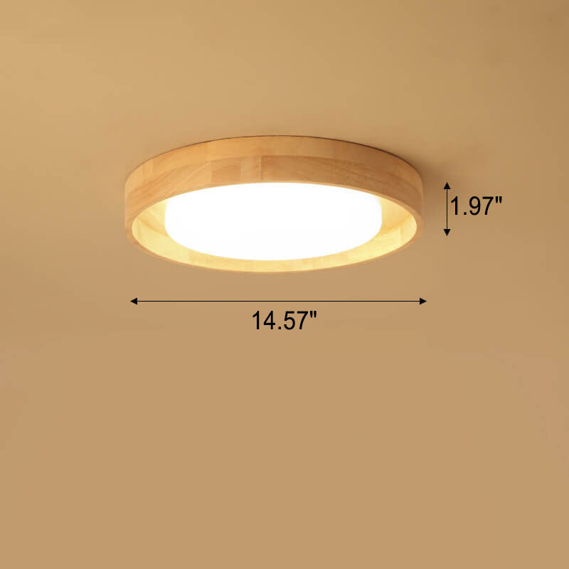 FantasiaLog Japanese Inspired LED Deckenleuchte | Minimalistisch | Warmes Licht | Dimmbar | Moderne Wohnzimmerbeleuchtung