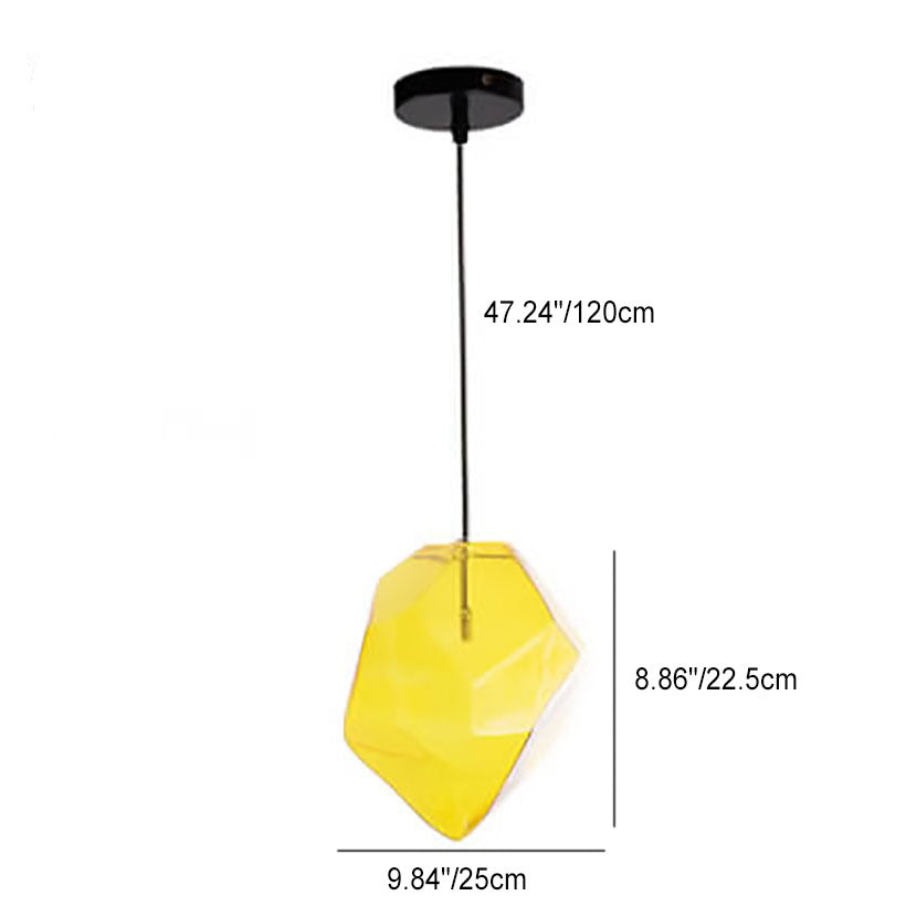 Glasvara Pendelleuchte | Modernes Glasdesign | Unregelmäßige Form | Wohnzimmerlicht