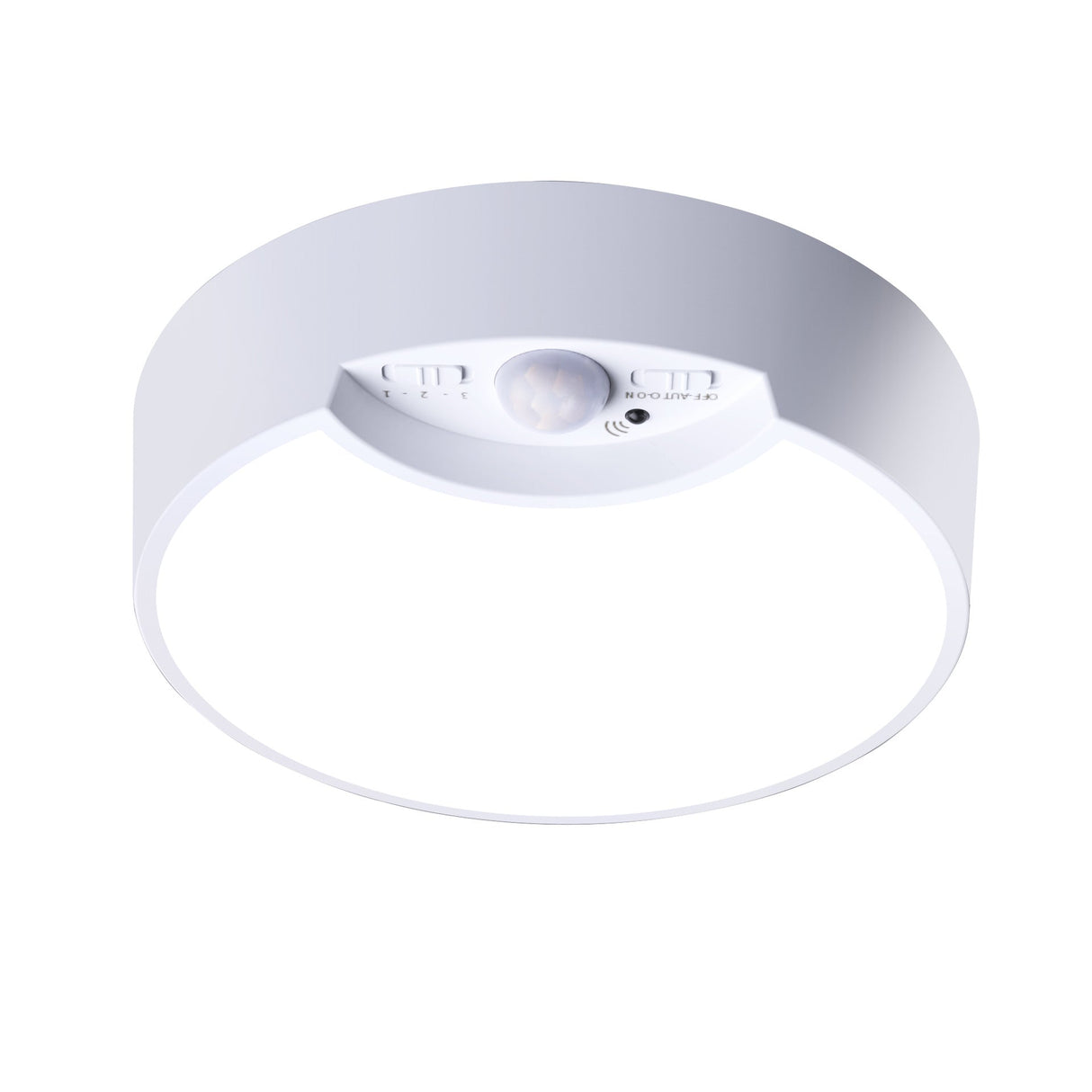 SenseLux Runde LED Deckenleuchte | Bewegungssensor | Weißes Licht | Batteriebetrieben & Wiederaufladbar
