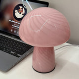 MushLuma Glas-Tischlampe im Pilz-Design | Minimalistisch & Modern | Warmes Stimmungslicht | Perfekt für Zuhause & Büro