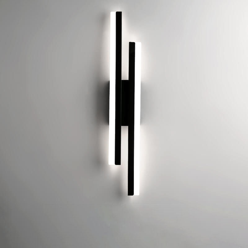 LuxLine Moderne LED Wandlampe | Minimalistisches Design | Eisen & Acryl | Dimmbares Licht