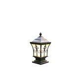 SolarLum Vintage LED Säulenleuchte | Wetterfest | Solar- und Strombetrieb | Dekorative Außenbeleuchtung