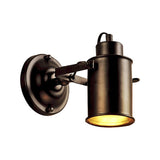 Ironica Wandleuchte | Industrielles Zylinder-Design | Robuste Eisenkonstruktion | Spotlight für Entertainment-Räume