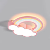 RainbowGlow LED Deckenleuchte | Cartoon Regenbogen & Wolken Design | Kinderzimmer Beleuchtung | Dimmbar