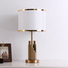 LuxeShade LED Tischlampe | Zylindrisches Stoffdesign | Moderne Beleuchtung | Deko für Zuhause
