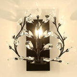 Luminis Wandleuchte | Luxus-Kristall-Design | Blattmotiv | 1-flammig & Modern