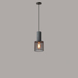 UrbanTaper Industrial Design Zement Pendelleuchte | Zylindrische Form | Moderner Look | Perfekt für Wohnzimmer