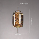 LumoSphere Nordic Pendelleuchte | Zylinder Oval Design | Glas-Lampe | Dimmbares LED Licht | Schlafzimmer & Wohnräume