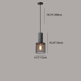 UrbanTaper Industrial Design Zement Pendelleuchte | Zylindrische Form | Moderner Look | Perfekt für Wohnzimmer