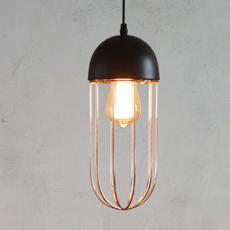 CageNova Geometrische Pendelleuchte | Nordic Design | Eisenkäfig | Einzigartige Beleuchtung