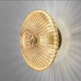 GlowDisc Vintage Wandleuchte | Strukturiertes Glas | Zeitloses Design