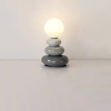 Pebluxe Minimalistische LED Tischlampe | Keramik & Glas | USB-Anschluss | Elegante Beleuchtung für Zuhause & Büro