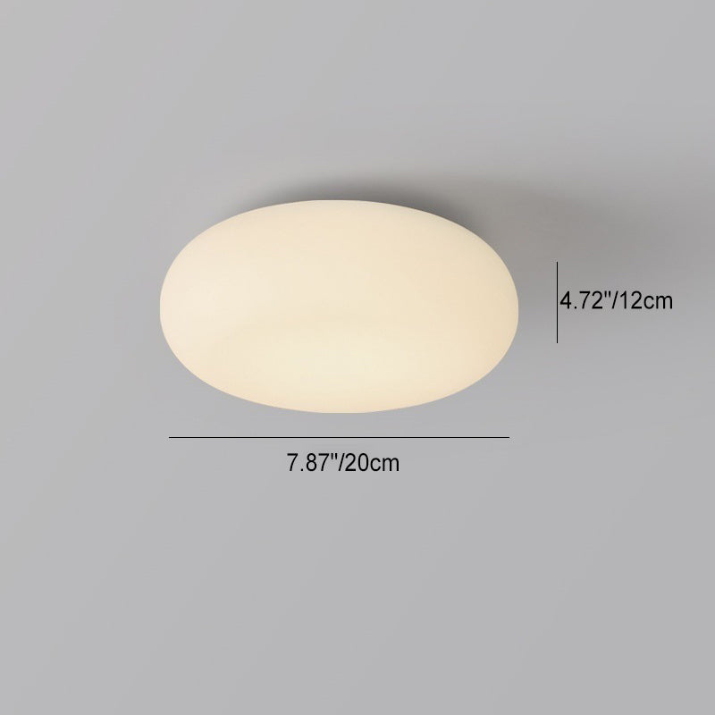 LunaForma Minimalistische LED Deckenleuchte | Ovales Design | Dimmbares Licht | Modernes Schlafzimmerlicht