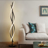 LumiSpire LED Stehlampe | Minimalistisches Spiraldesign | 1-flammige Standlampe | Dimmbares Licht