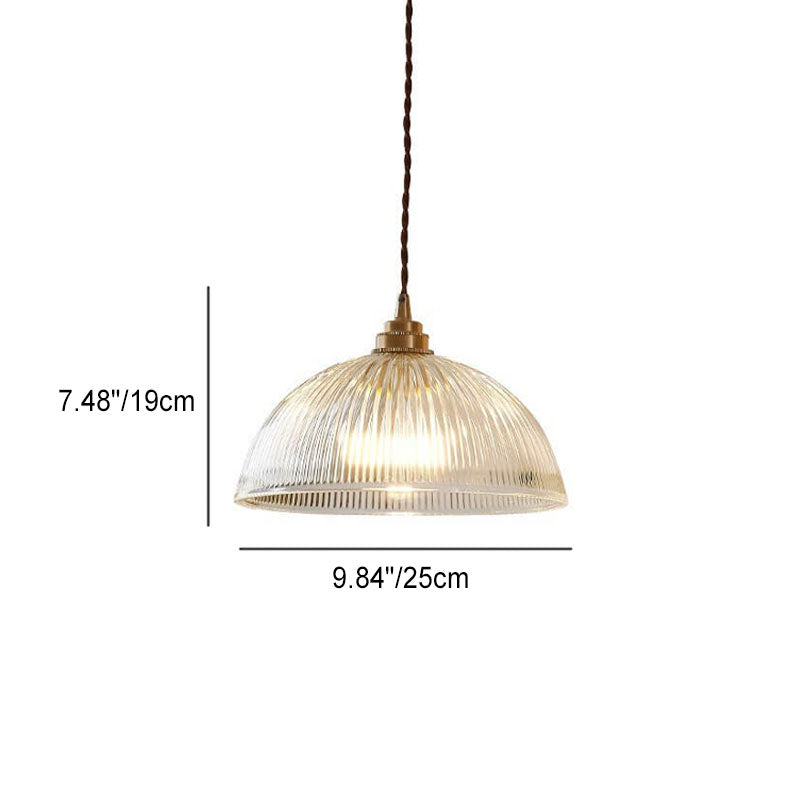 ClaraDome Pendelleuchte | Moderne Glas-Kuppel | Pot Lid Design | Verschiedene Größen
