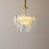 LeafElegance Kronleuchter im französischen Stil | Baumblatt-Design | 3/6/9/12 Lichter | Eisen & Kupfer mit Glaskristallen